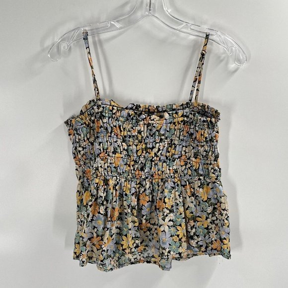 American Eagle Floral Colorful Crop Tank Top Sz Small - Picture 3 of 5